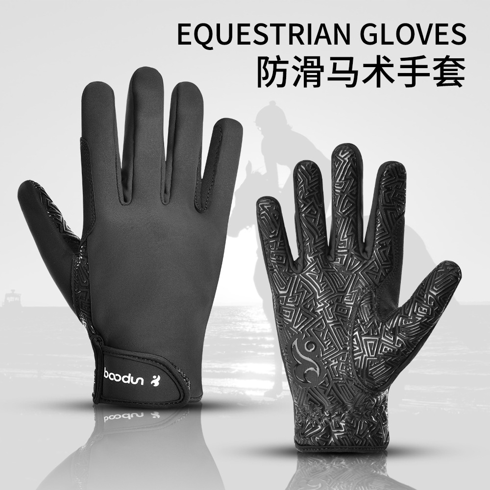 Outdoor Winter Equestrian Gloves Cold-Proof and Warm Touch Screen Sports Bicycle Riding Horse Riding Gloves Manufacturer Wholesale