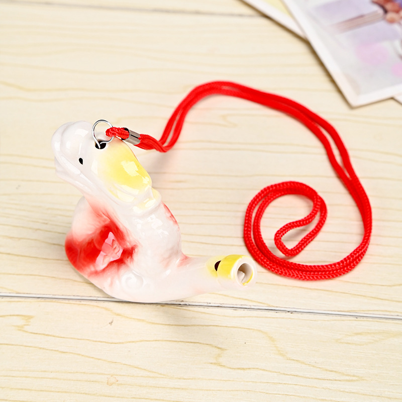 12 Zodiac Whistle with Rope 12 Zodiac Waterbird Whistle Soochow Bird Flute Children's Toy Scenic Spot Tourist Souvenirs
