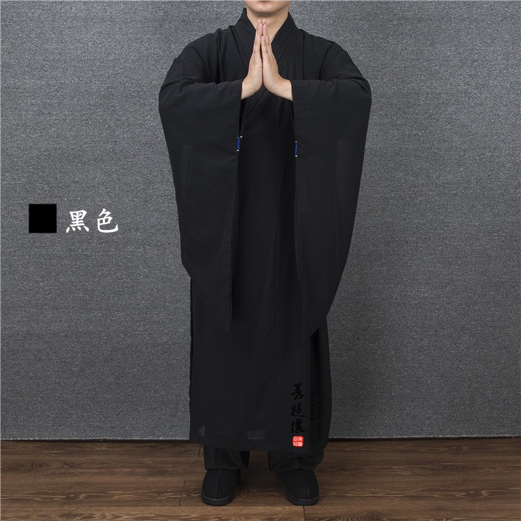 Shangxinyuan Long Coat for Men and Women, Brown French Linen Material, Haiqing Layman's Clothing, Haiqing