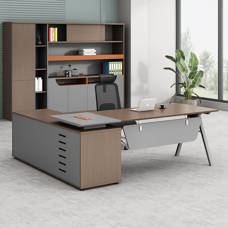 Simple boss desk general manager supervisor office desk and chair combination workbench finance boss office furniture class desk