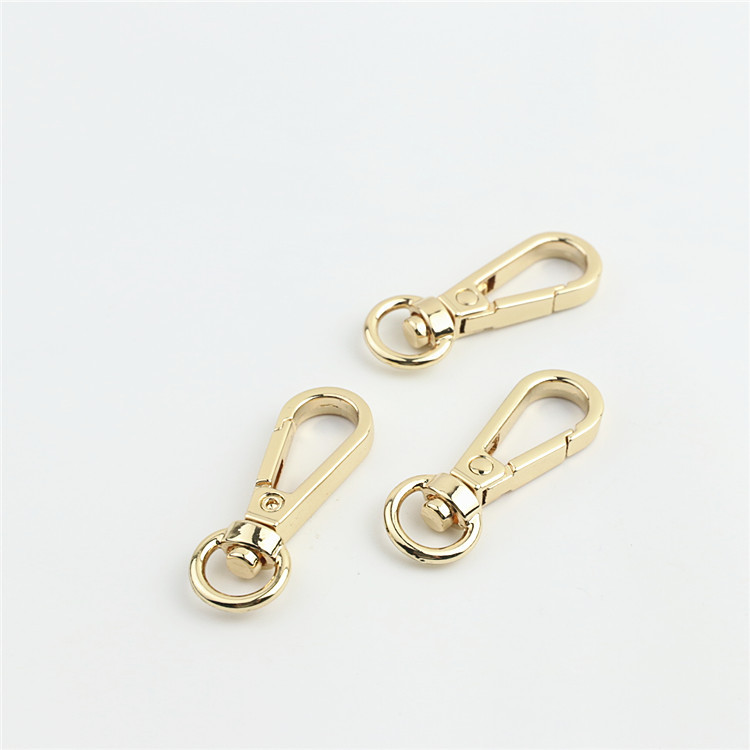 Hook buckle light gold silver gun color keychain large lobster buckle dog buckle connection bag hardware accessories wholesale
