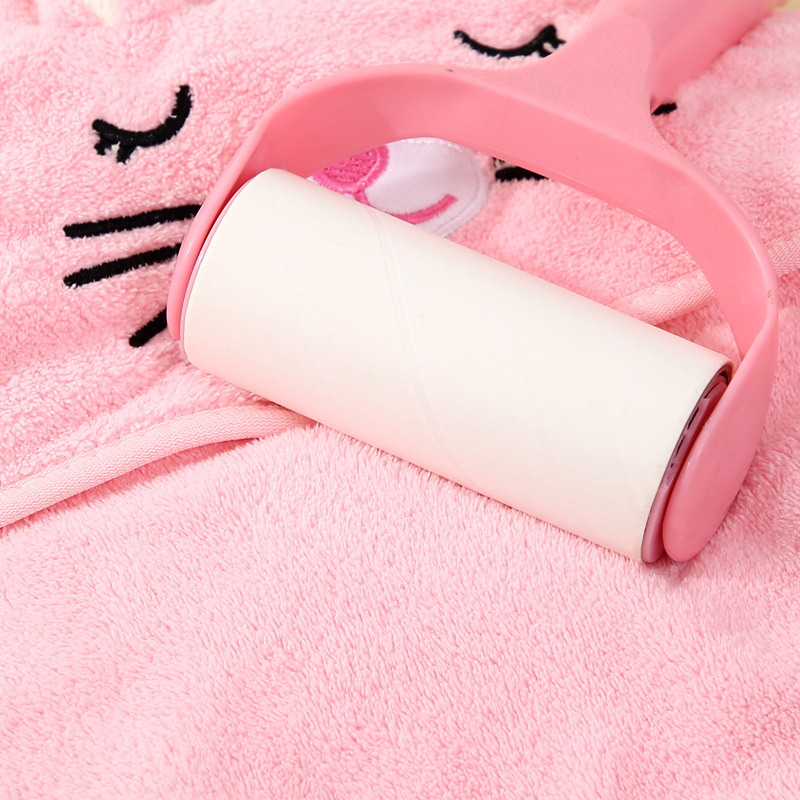 Baby Bath Towel Newborn Coated Coral Fleece Hat Cloak Autumn and Winter Baby Blanket Cartoon Embroidered Bathrobe