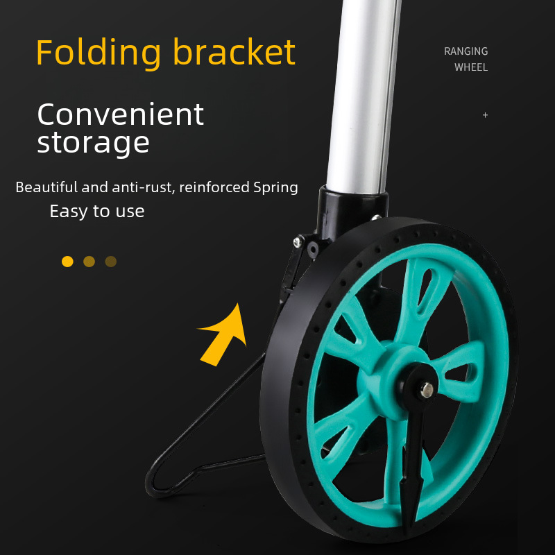 Outdoor mechanical rangefinder digital display hand-pushed roller measuring wheel electronic rangefinder meter engineering measuring ruler