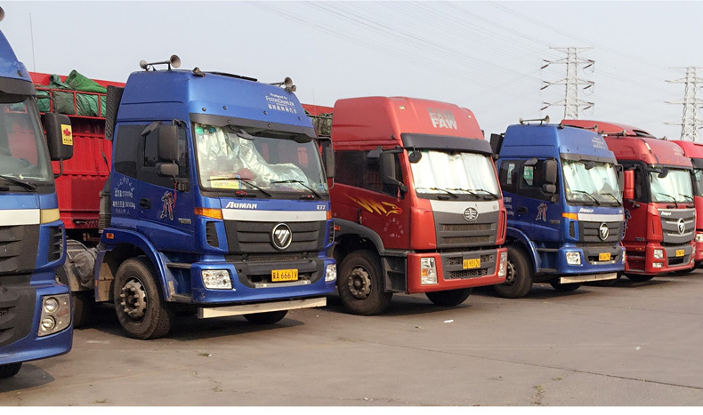 Логистика из Шанхая в Луюань. Грузовая линия. Плоский грузовик. Высокий грузовик. Фургон. Цепочка поставок транспорта