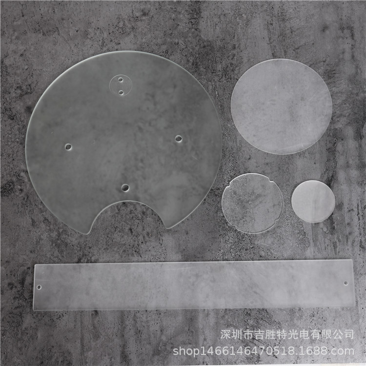 Borosilicate glass sheet mirror glass window glass sheet fireplace high temperature resistant glass sheet quartz optical glass sheet