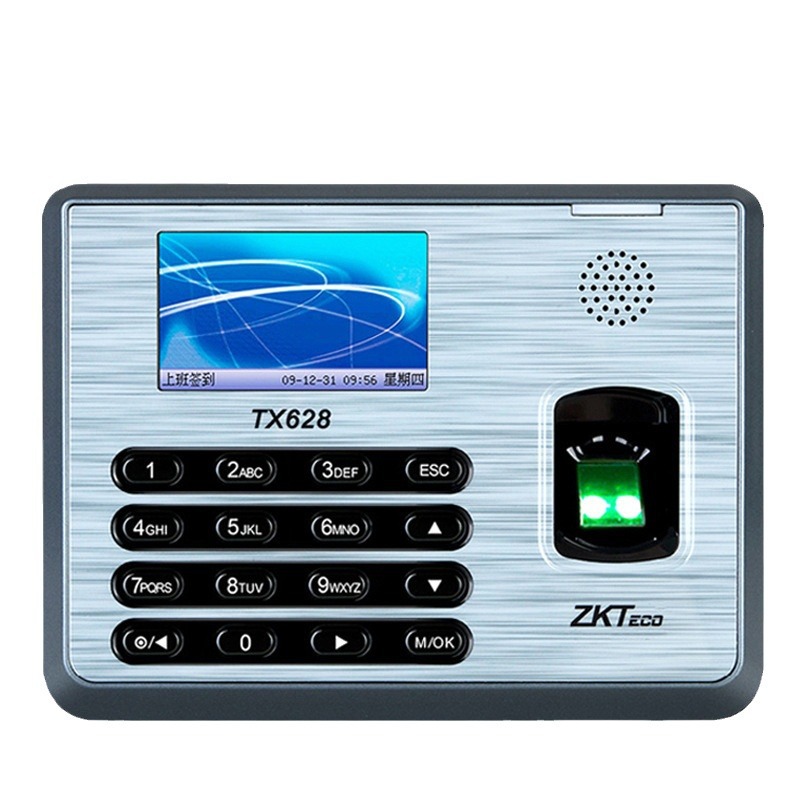 Zkteco Central Control Smart Tx628 Fingerprint Attendance Machine Entropy Technology Punch-In Machine High-Speed Finger Recognition Intelligent