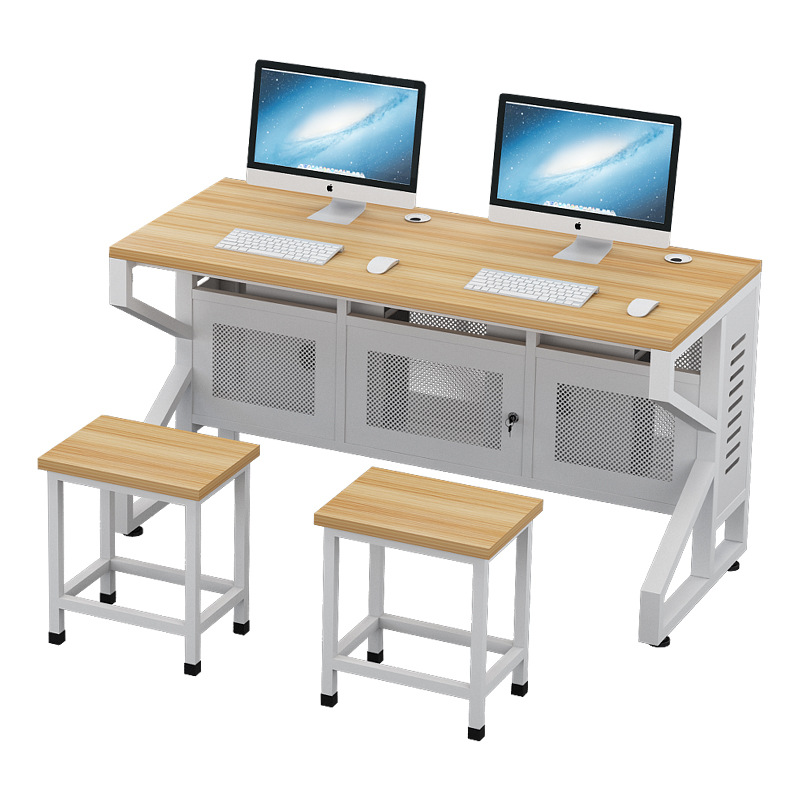 School Multifunctional Computer Training Study Table Office Multimedia Conference Table School Computer Room Microcomputer Computer Table