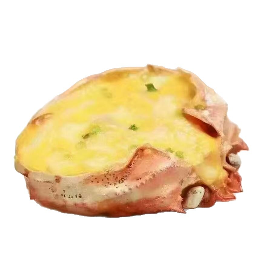 Jiangsu Frozen Korean Crab Treasure Shelled Crab Meat Commercial Large Shell Crab Treasure 70G/Piece Buffet Ingredients Wholesale