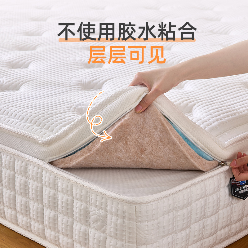 Menggongfang Mattress Simmons Master Bedroom Upgraded Memory Foam Mattress Five-Star Hotel Home Bedroom Spring Mattress