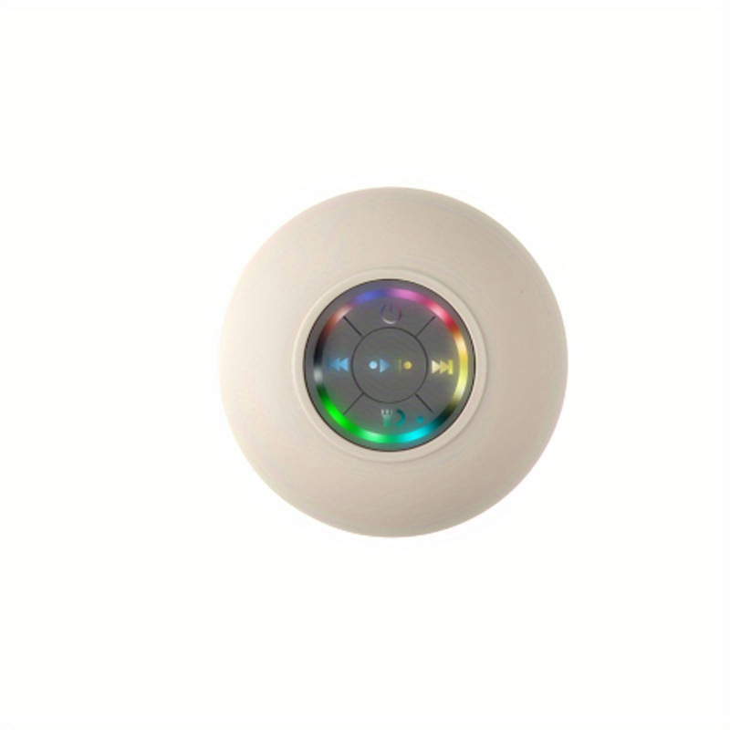 2026 New Cross-Border Dropshipping Bathroom Audio Wireless Speaker USB Charging Button Cross-Border