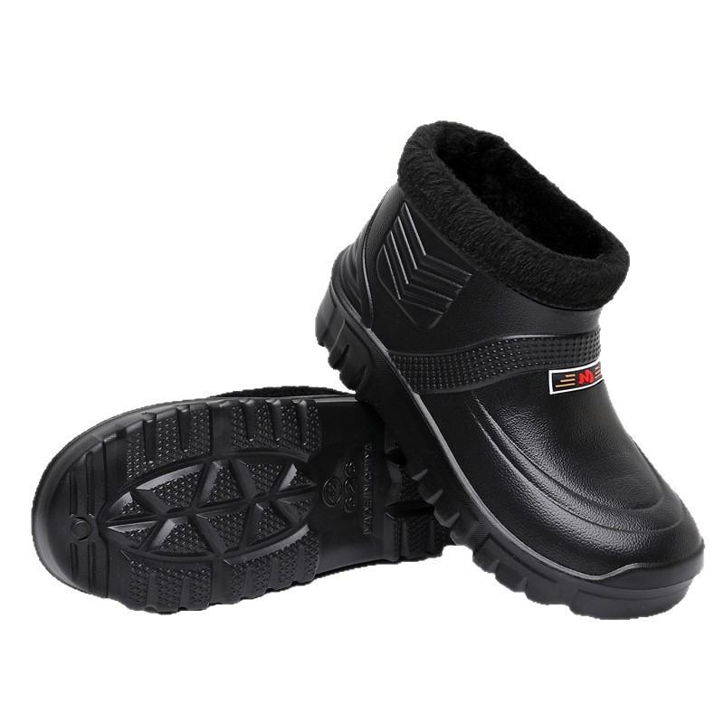 Winter Waterproof Cotton Shoes for Men and Women, Warm and Lightweight Eva Snow Boots, Cold Storage Car Wash Kitchen Outdoor Work Cotton Shoes