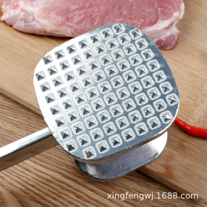 Household Meat Hammer Aluminum Alloy Steak Hammer Double-sided Meat Hammer Large Small Solid Large Row Hammer Meat Hammer Kitchen