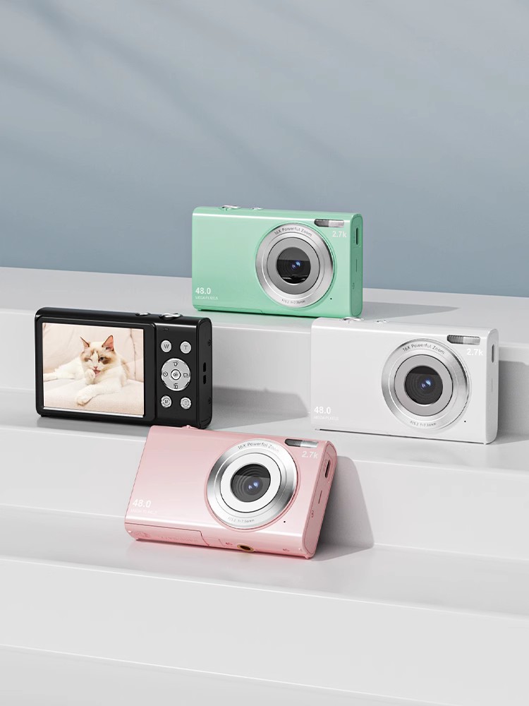 Songdian ccd camera HD retro digital small camera student entry-level CCD portable travel card player