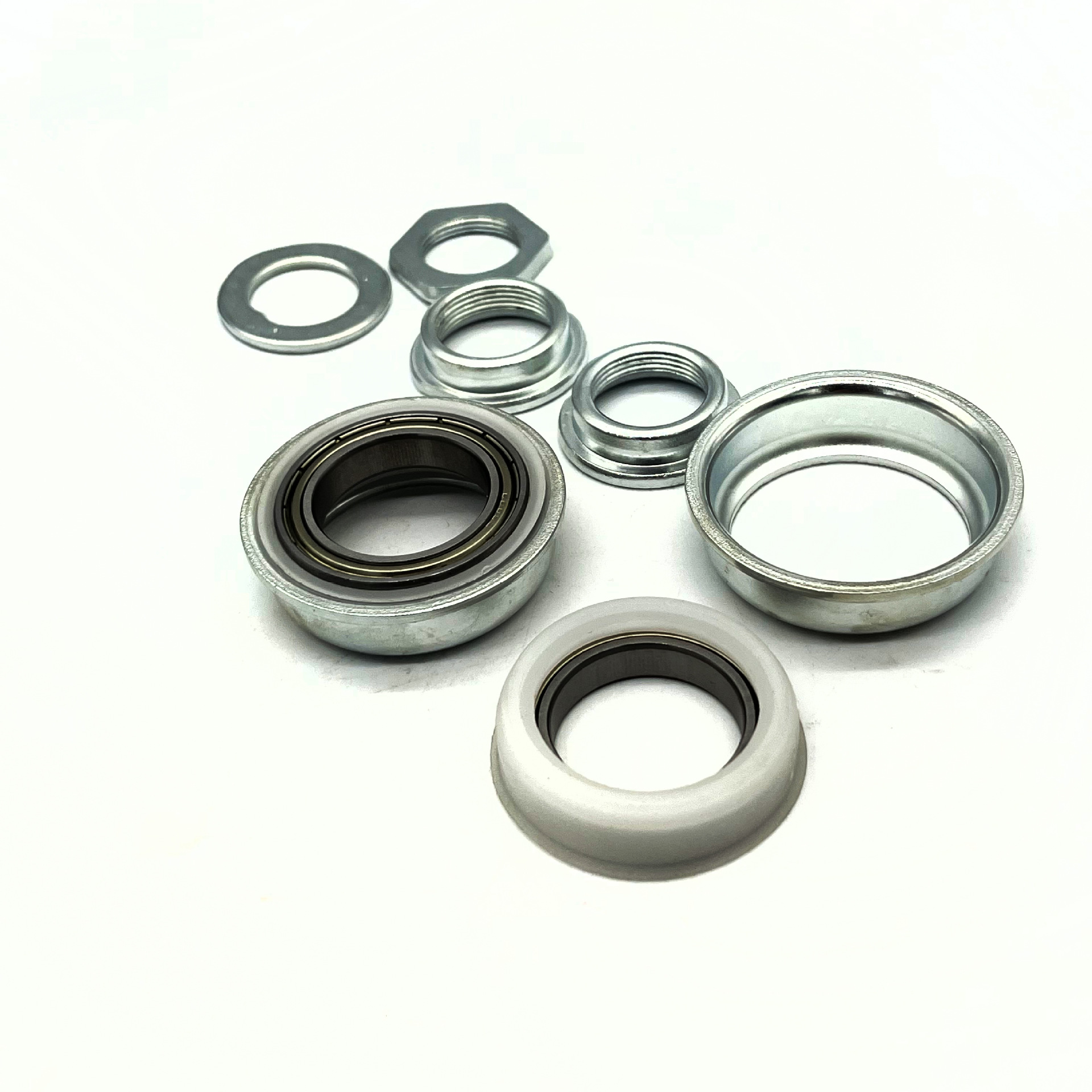 High-End Crankset with Integrated Chainring for Bicycles, Bearing Set, Chainring, Threaded for Children's Bikes