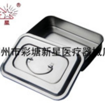 Stainless Steel Sterilization Tray Box with Lid, 11.5 Inch, 9 Inch, 8 Inch, 6 Inch Sterilization Tray Without Holes