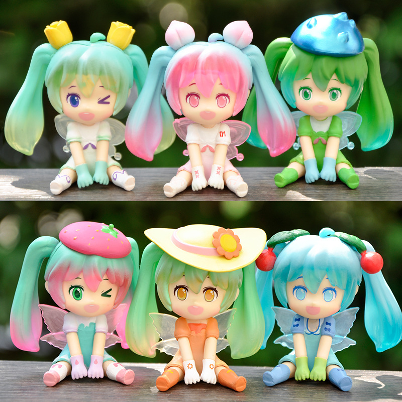 Новая модная игрушка двухмерная девочка ручной работы, милая девочка, сердце, офисный стол, автомобильные украшения