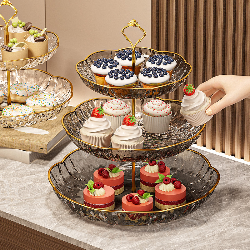 European-Style Fruit Plate, Accessible Luxury, High-End Three-Story Hotel Buffet, Western Restaurant Front Desk, Snacks, Tea, Snacks and Dessert Display Plate