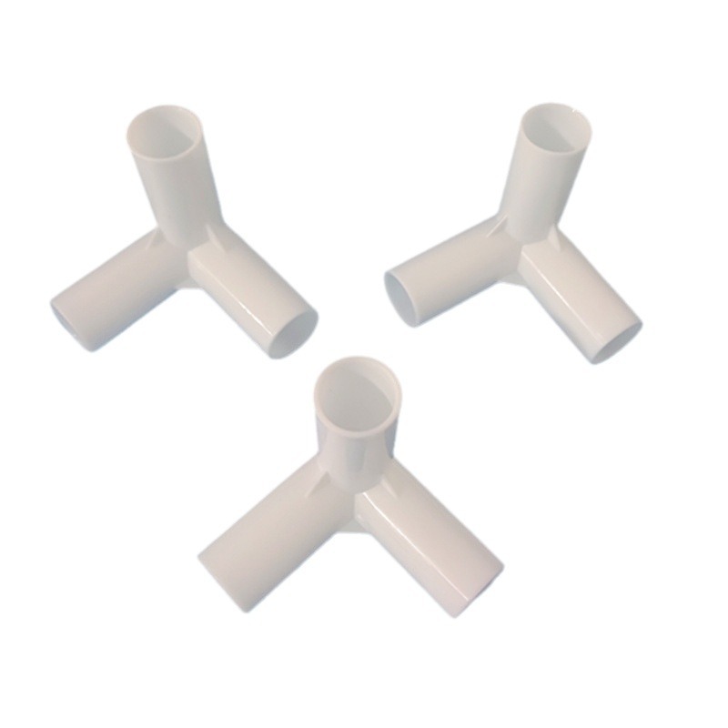 16mm set of plastic joint connector tent accessories three-dimensional right angle elbow studio takeout box bracket