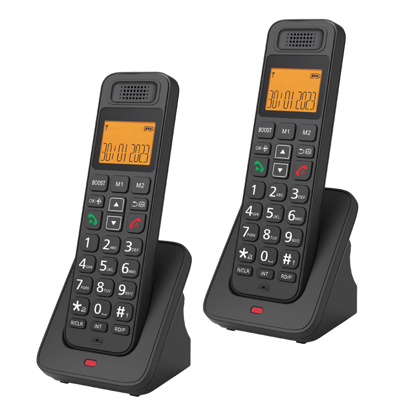 in stock Big and Letter D108-D Twin Business Home Office Telephone Digital Cordless Telephone DECT
