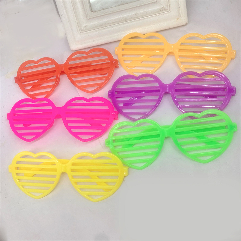 Blinds Heart Glasses Frame Masquerade Party Party Glasses Party Decorative Glasses No Lenses