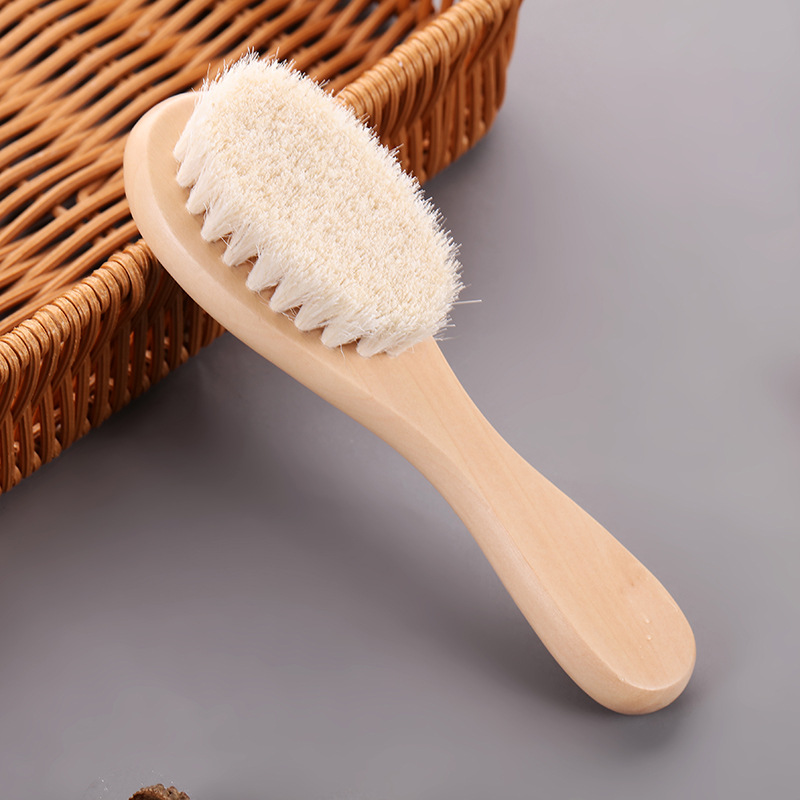 Factory direct supply short handle bristle face cleaning brush to clean pores small face brush handle small face brush bath cleaning brush
