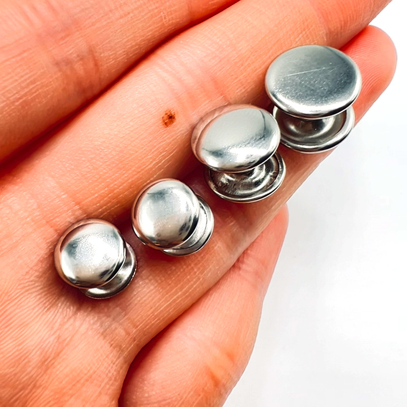 Ready Supply of Stainless Steel Double-Sided Impact Nails DIY Luggage Belt Fixed Decorative Accessories Multi-Specification Single-Sided Rivets