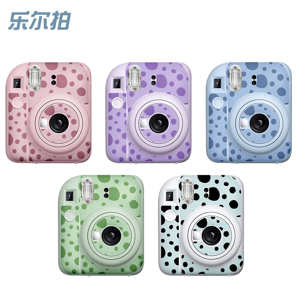 In stock Polaroid mini12 body stickers colorful polka dot cute fresh body exquisite stickers soft film protective film