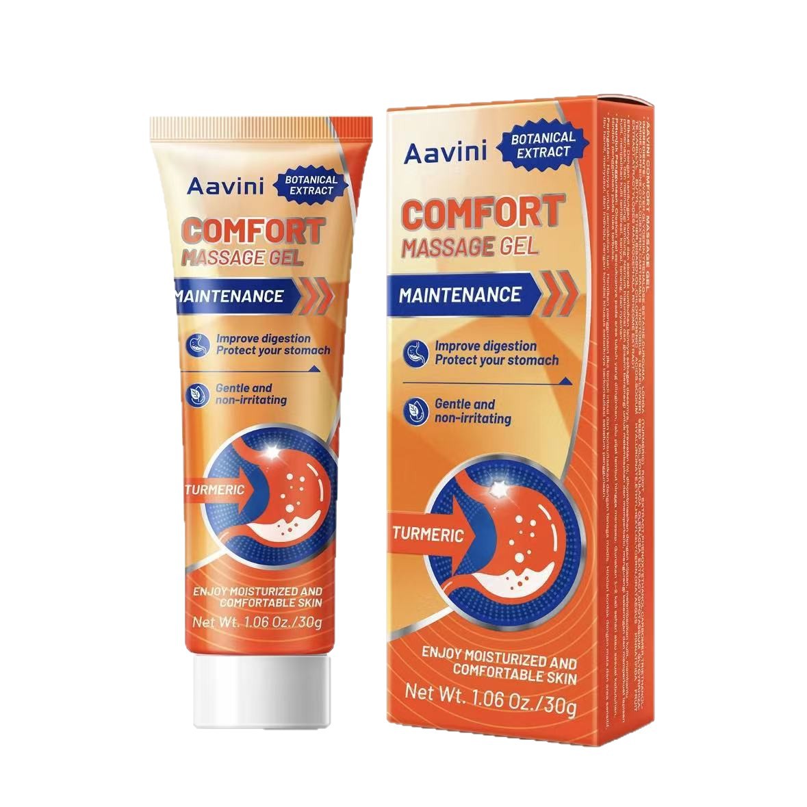 Cross-Border Tk Popular Aavini Turmeric Soothing Massage Gel Moisturizing Body Massage Care Gel