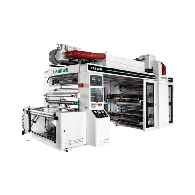 Stacking 4 Color Flexo Printing Machine Film Pe/Pet/Bopp/Pvc with Non Woven Fabric High Speed Printing