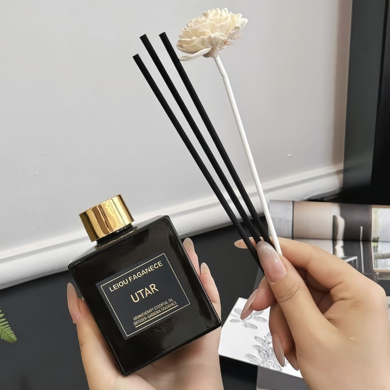 Gardenia Rattan Dried Flower Fireless Aromatherapy Plant Essential Oil Indoor Long-Lasting Fragrance Ornaments Deodorizing Manufacturer Wholesale