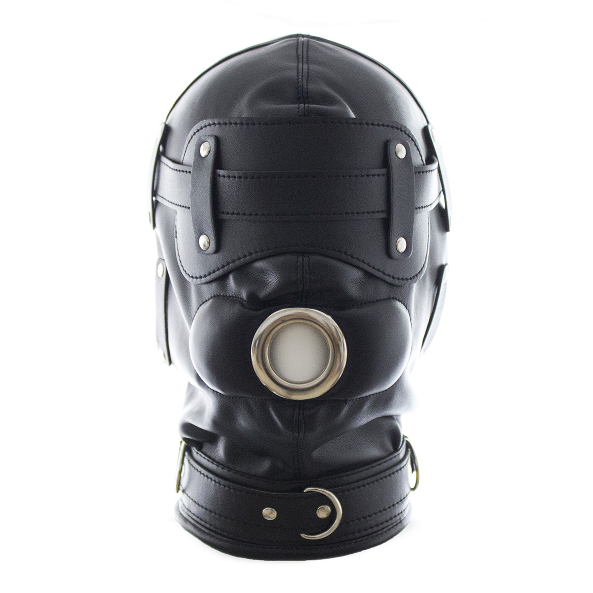 Factory Store Adult Sex Toy Black Leather Headgear Couple Alternative Tone Dirty Plug Dual-purpose Props