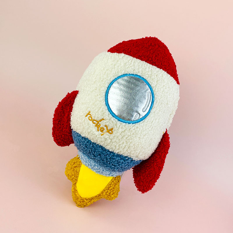 Plane Car Plush Toy Rocket Spacecraft Astronaut Spaceman Doll Boy Birthday Gift Children Early Education