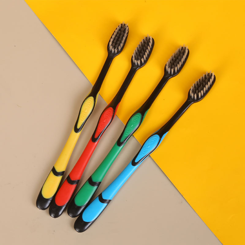 Little Doctor Single Pack Filament Soft Bristle Toothbrush Travel Household Bamboo Charcoal Soft Bristle Toothbrush Wholesale Adult Soft Bristle Toothbrush