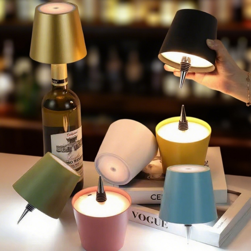 Кросс-бордерная северная лампа в форме бутылки вина, креативная лампа для ресторана, встроенная, съемная, RGB подсветка