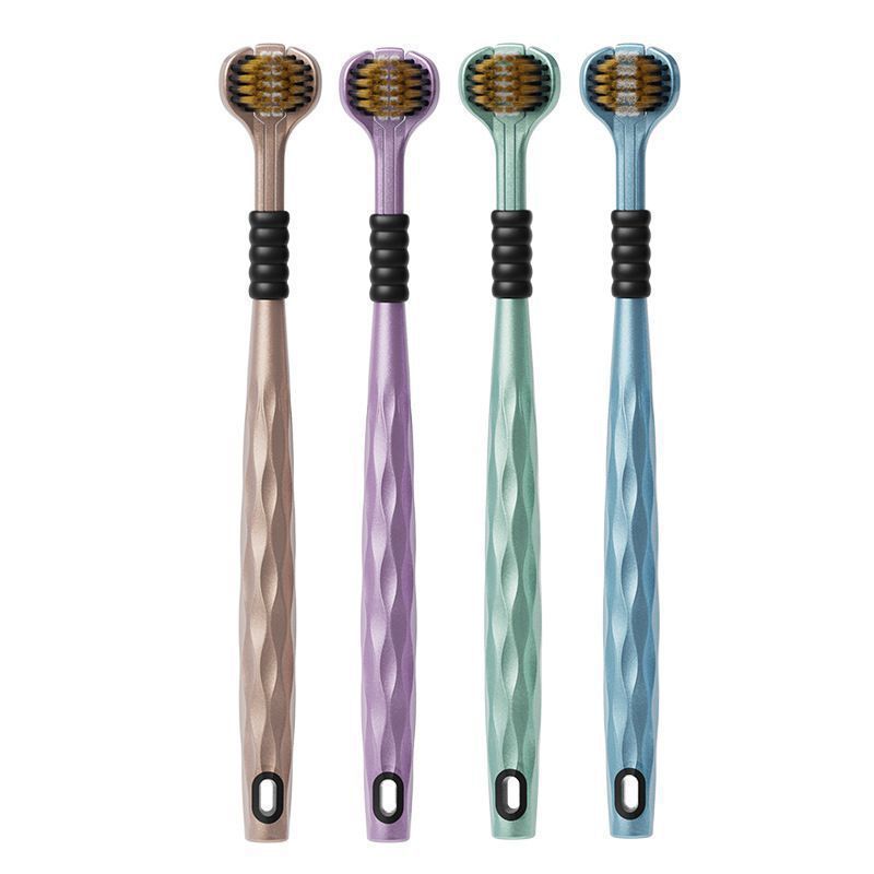 Three-Sided Toothbrush for Adults, Men, Women and Kidsren, 3D Toothbrush, All-Round Wrapped Interdental Brush, No Dead Angle Toothbrush