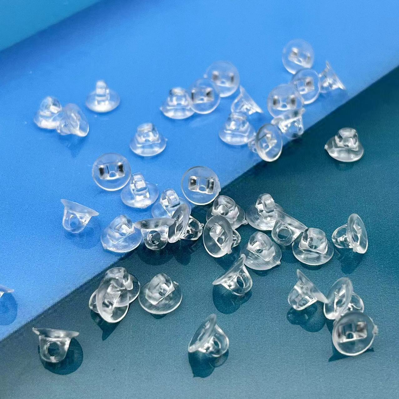 Factory direct jewelry accessories diy children's headdress rope rubber band Back button corner base back perforation