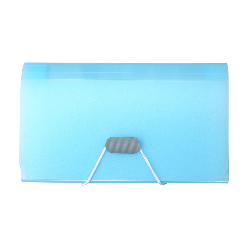 13 Candy Color A6 Mini Organ Bag Office Supplies File Storage Ticket Holder Transparent Folder Wholesale