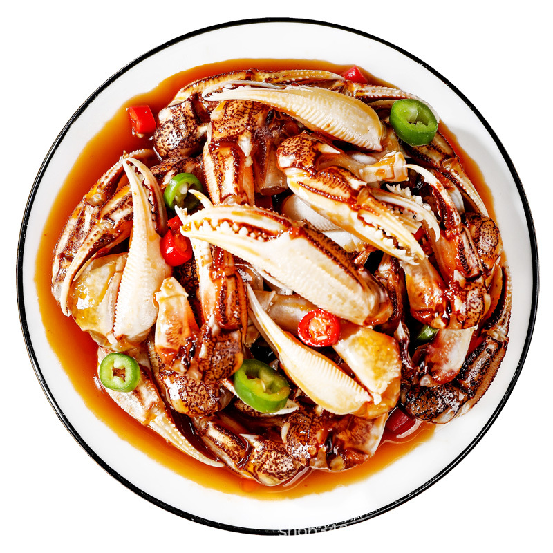 Liuliu Ma Xian Qingdao Spicy Drunken Crab Claws Ready-To-Eat Canned Seafood Spicy Crab Legs and Crab Legs Raw Pickled