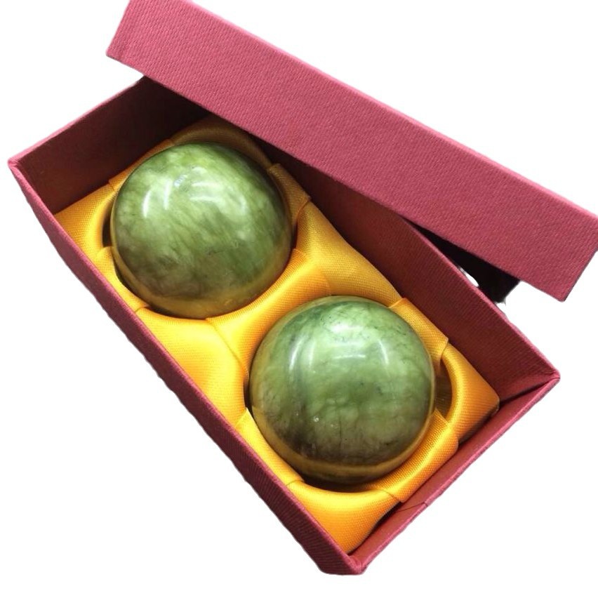 Natural Jade handball health massage handball Xiuyu handball flower Jade handball elderly fitness ball