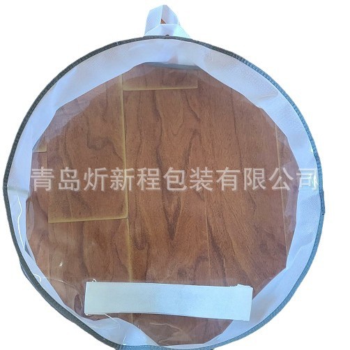 Non-Woven Cylinder Bag Pvc Cylinder Bag Zipper Packaging Bag Home Textile Packaging Bag