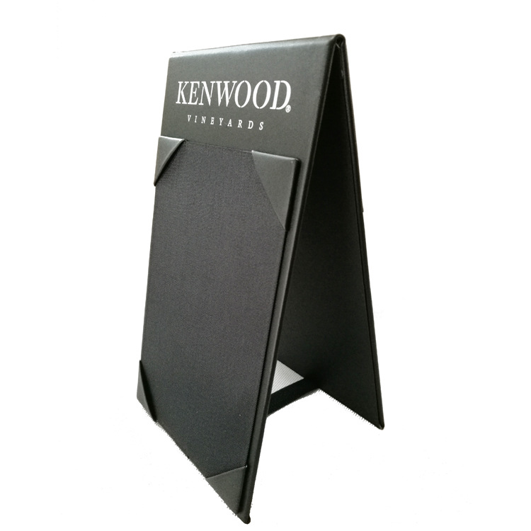 Leather Menu Wine Unit Price List Menu Holder Pu Imitation Leather Plug-In Ordering Holder Wine Rack Menu Recipe