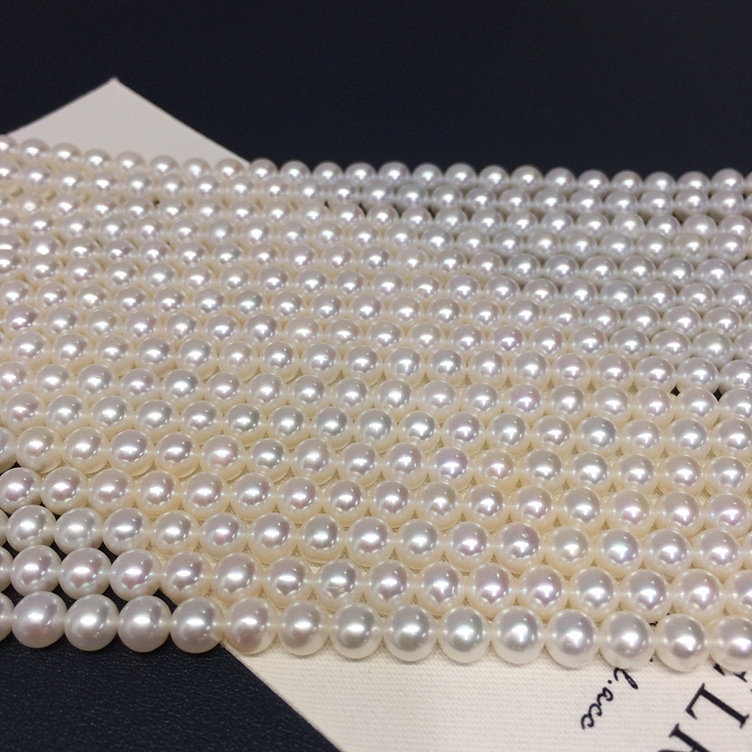 3-7mm Aurora Freshwater Ak Pearl Necklace Baby Bead Chain Natural Pearl Loose Beads Handmade DIY Jewelry Wholesale