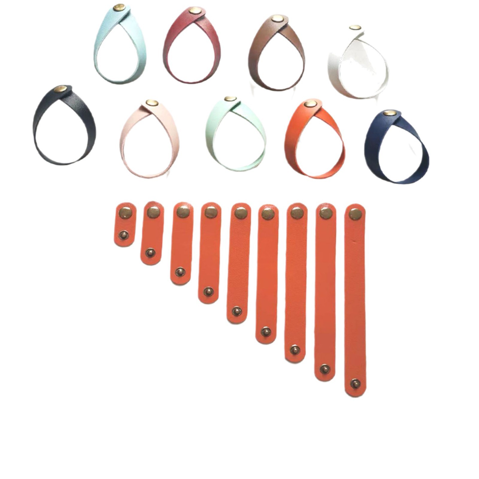 Leather Strap Folding Curtain Door Curtain Hanging Curtain Data Cable Hidden Buckle Tie Wire Car Window Curtain Tie Mouse Pad Tie