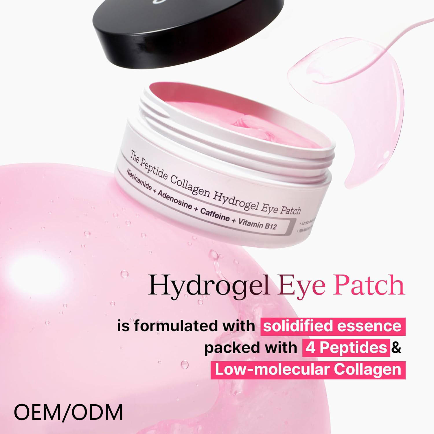 Oem the Peptide Collagen Hydrogel Eye Patch Collagen Eye Mask Customized