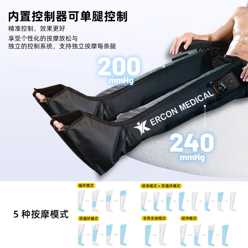Upgraded Four-Chamber Air Bag Leg Massager Home Sports Rehabilitation Air Wave Leg Sleeve Massage Full Leg Cross-Border