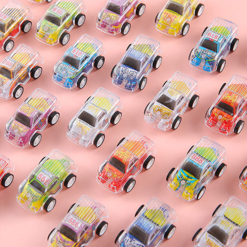 Double-layer graffiti car Camacaron color car racing car kindergarten children's fun twisted egg toy