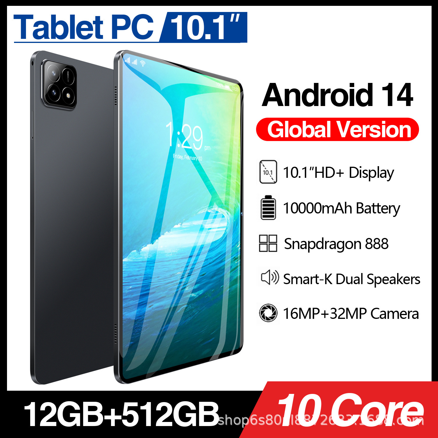 Популярный планшет Pad6S True 3g All-In-One 800 пикселей (2+32) Android 8.1