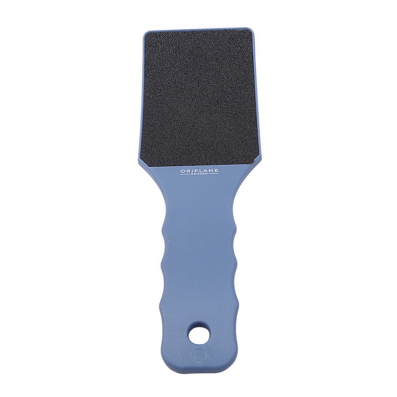 Cross-Border Hot-Selling New Portable Blue Plastic Double-Sided Curved Handle Foot File Foot Scrubber to Remove Dead Skin and Foot Grinder