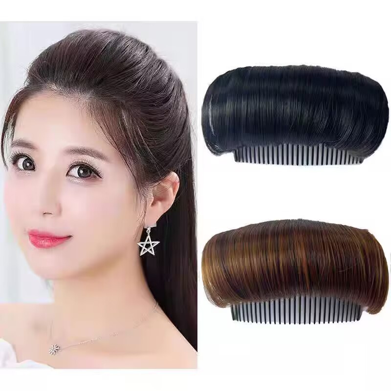 Hair Pad Magic Tool for Increasing Bangs, Adding Volume to the Crown, Invisible Hair Root Pads, Crown Hair Comb, and High Hair Clips for the Back of the Head