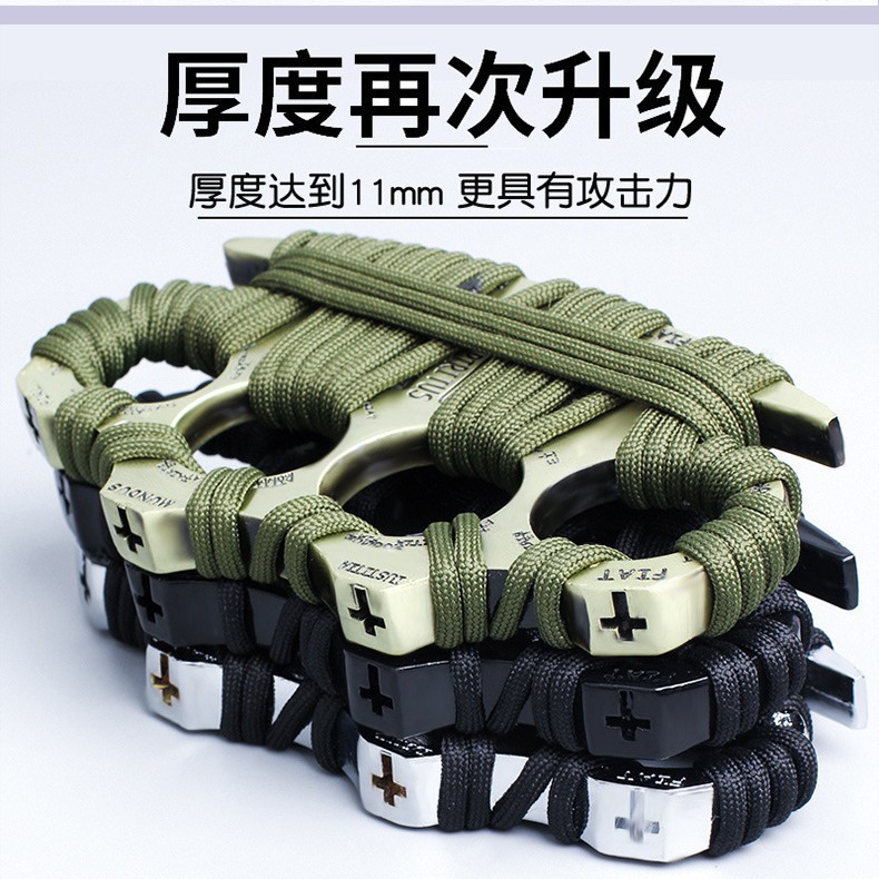 Кулак тигра с четырьмя пальцами, из цинкового сплава, легальная защита, кольцо для боя